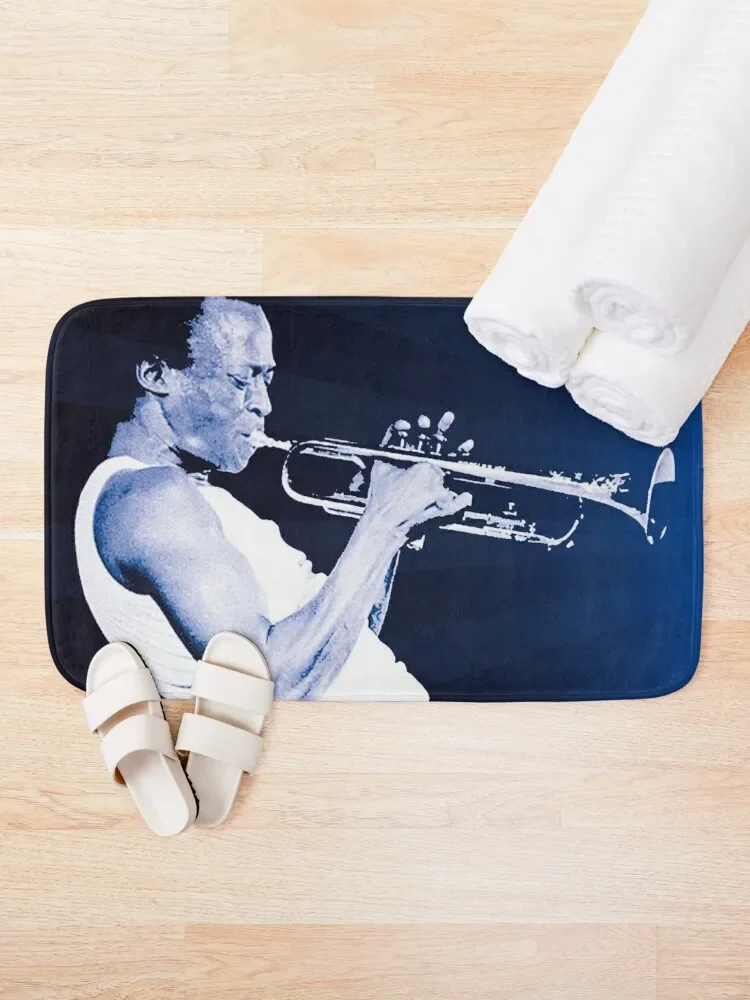 Miles Davis poster Bath Mat Things For Bathroom Home Decor For Toilet Mat