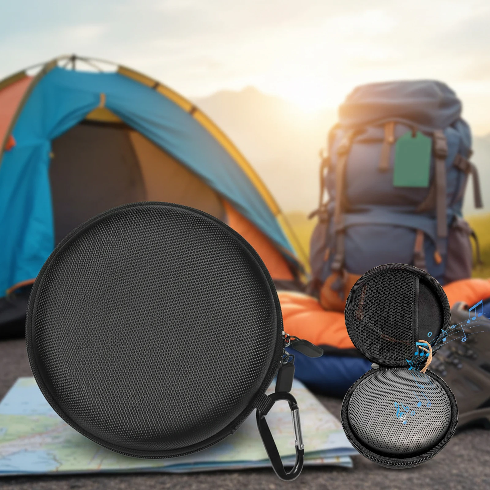 Estuche protector portátil con gancho para llavero, estuche protector de almacenamiento para altavoz BT Bang & Olufsen Beosound de segunda generación