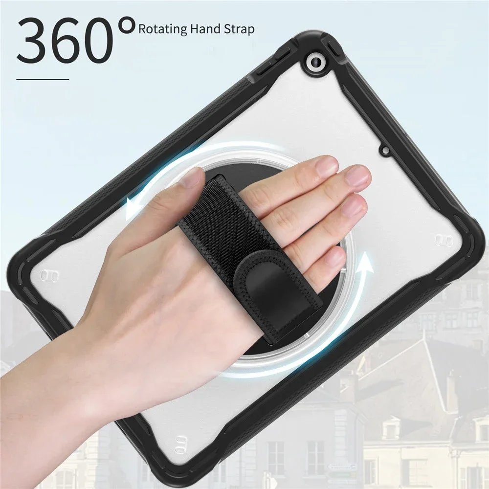 Imagem -03 - Prova de Choque para Ipad Tablet Cover Pet Screen Protector Strap Air Ipad Pro 9.7 5th 6th 10.2 7th 8th 9th 10.9 10 10th Generation Case à