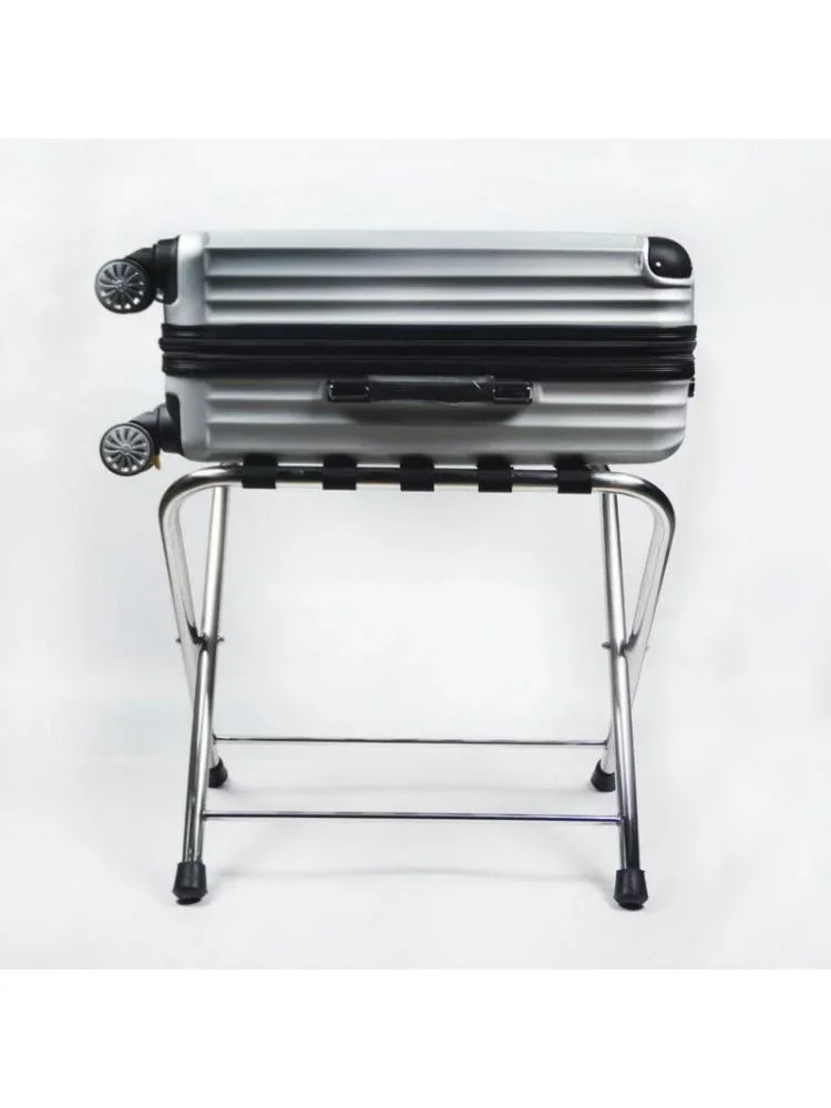 

q Hotel luggage rack stainless steel rack hotel room folding luggage clothing tray rack home office