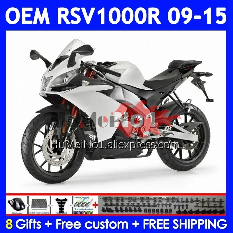 Injection For Aprilia RSV 1000 R 1000R RSV1000RR 315No.25 Pearl White RSV1000 09 11 12 13 15 2009 2010 2012 2013 2015 Fairings