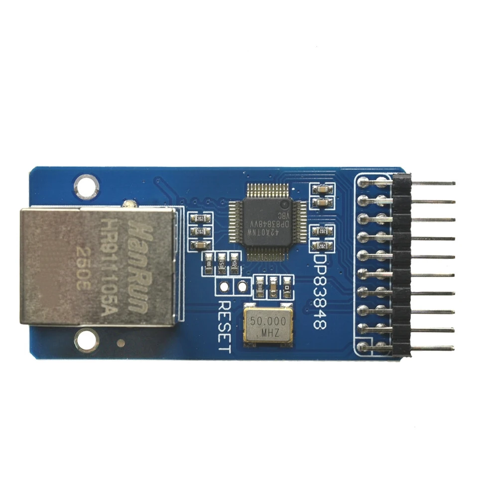 DP83848 Ethernet PHY-Modul 10/100 Mbit/s RMII 3,3 V für STM32 Embedded LAN – Detail 1