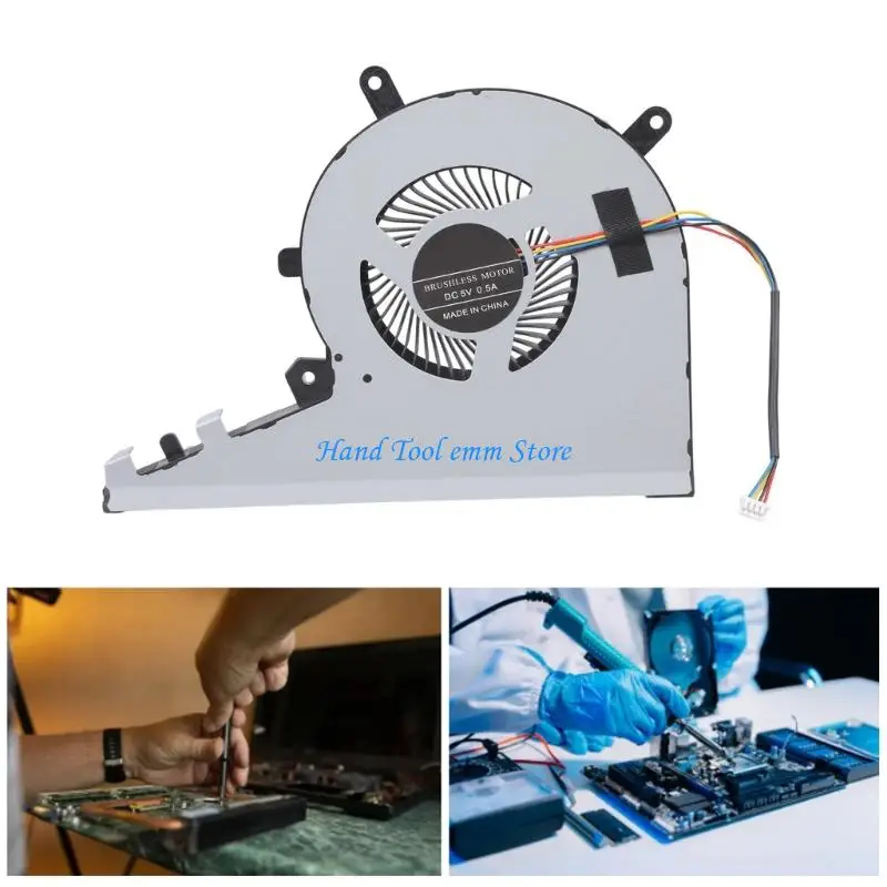 

H37F Cooling Fan CPU Cooling Computer Replacement Cooling Fan Radiator for 17-AE