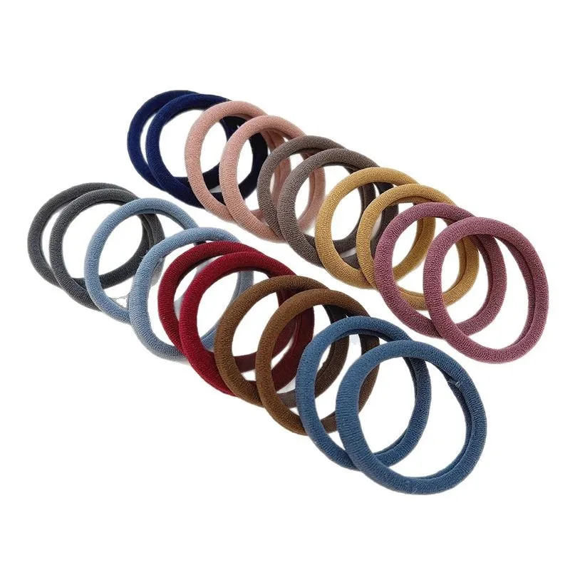 20PCS Fashion Women Simple Basic Elastic Hair Bands Ties Scrunchie Ponytail Holder Rubber Band Headband Girls Hair Accessories