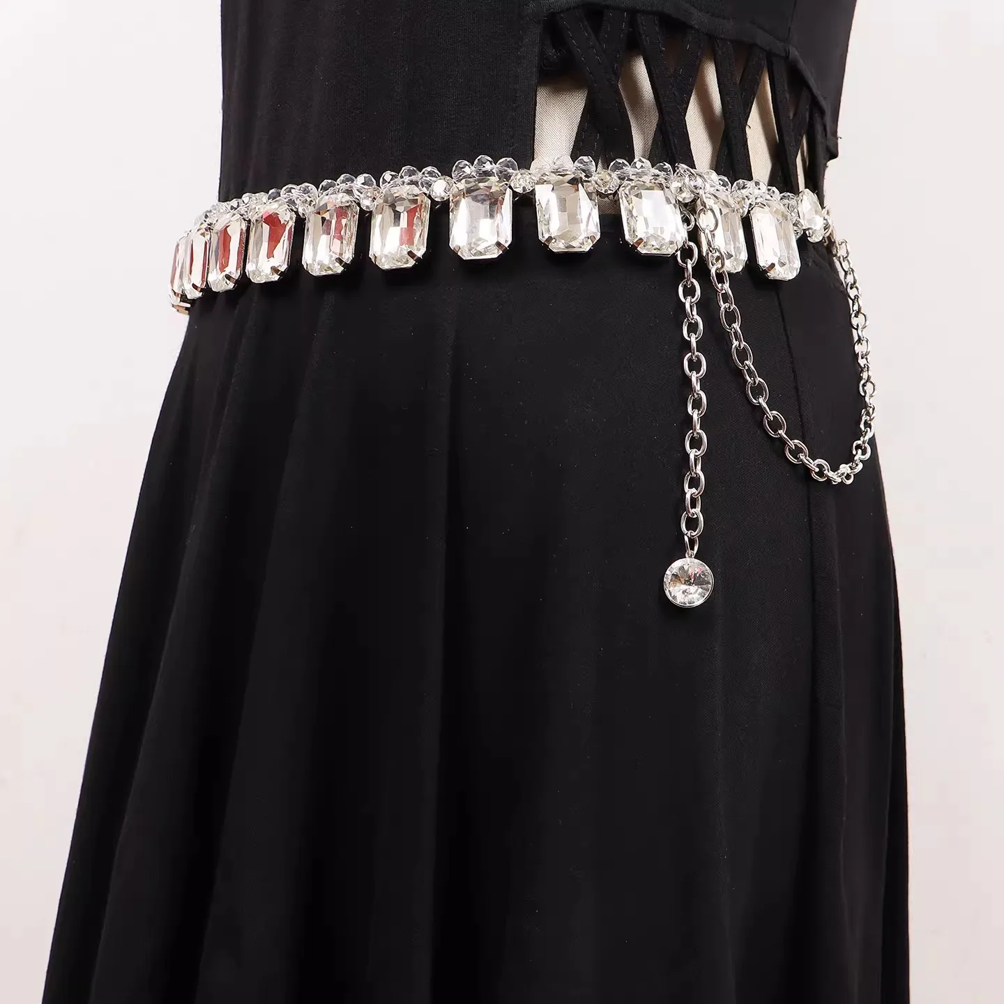 

Женские модные пояса-корсеты с цепочками и стразами, узкие декоративные ремни для платьев R3508