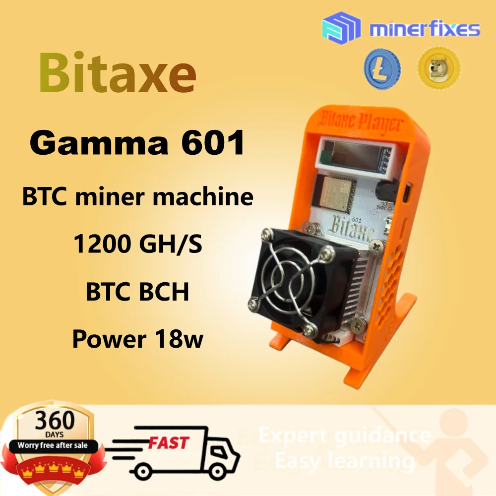 新しい暗号通貨BTC Bitaxe Gamma 601 1.2TH/SをEU PSU付きのS21 Pro Solo Bitcoin Minerから出荷できます
