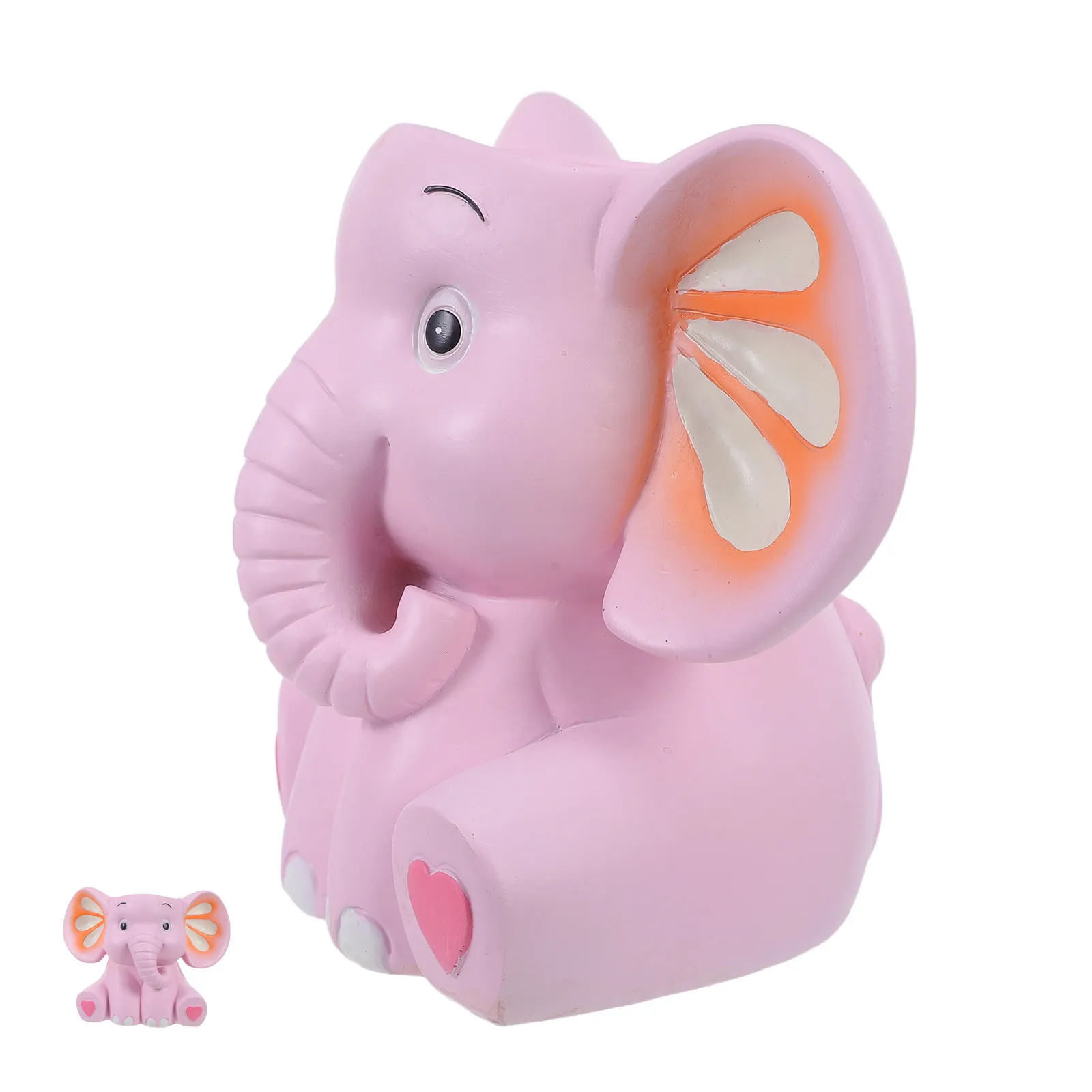 Elephant Shape Resin Pen Holder Pencil Cup Desk Stationery Container Home Office School Workspace 4.72x4.72x3.93in Cartoon