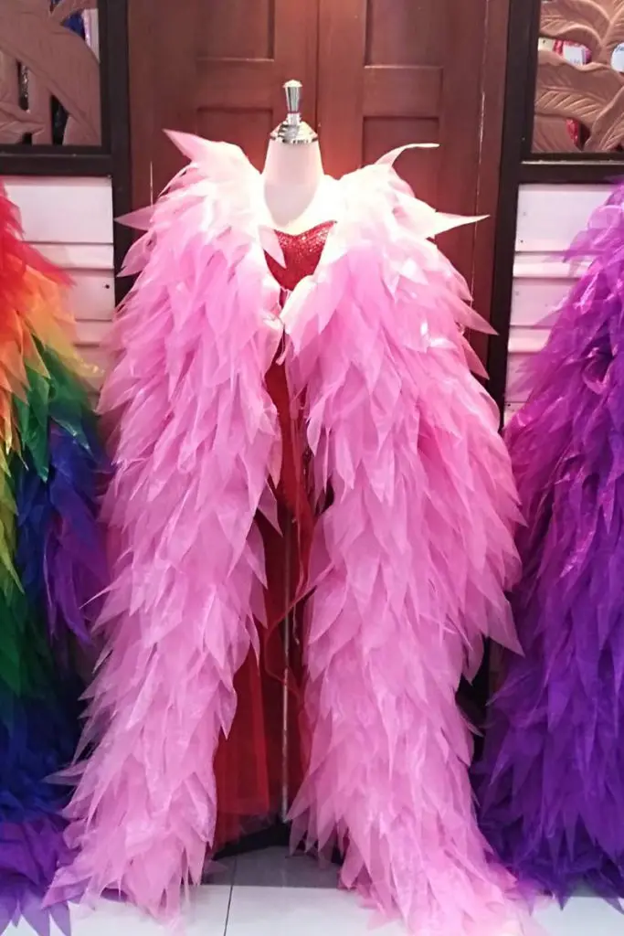 Long Sleeved Organza Fluffy Cloak Cape Drag Queen Coat Custom Color Wedding Party Dance Jacket