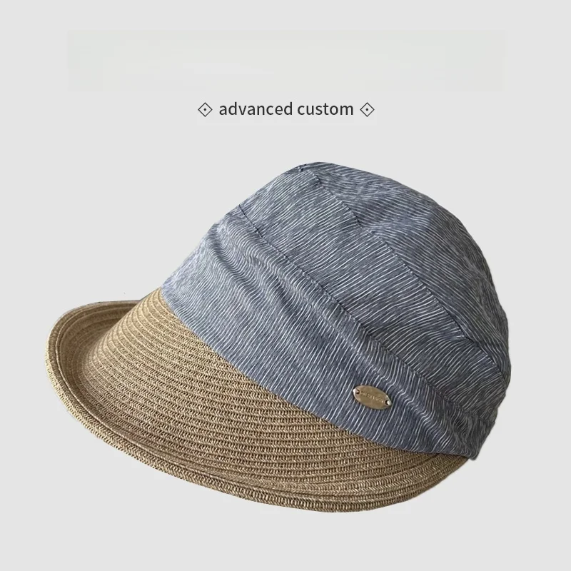 chapeau-de-pecheur-en-paille-tressee-a-large-bord-tendance-estivale-pour-femme-avec-patchwork-a-carreaux-chapeau-pare-soleil-amincissant-le-visage-casquette-d'exterieur