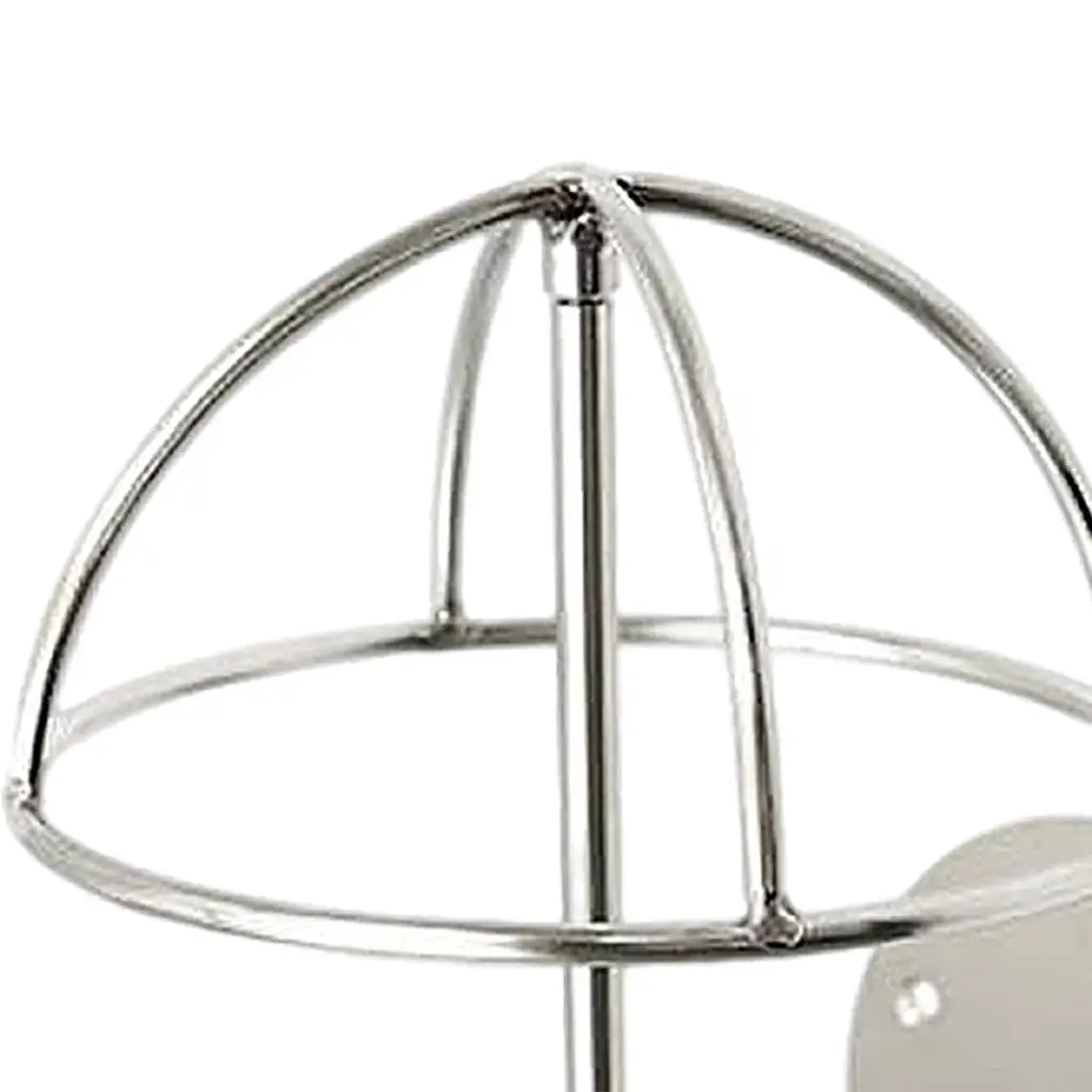 رف عرض القبعة المقاوم للصدأ المثبت على الحائط على شكل قبة