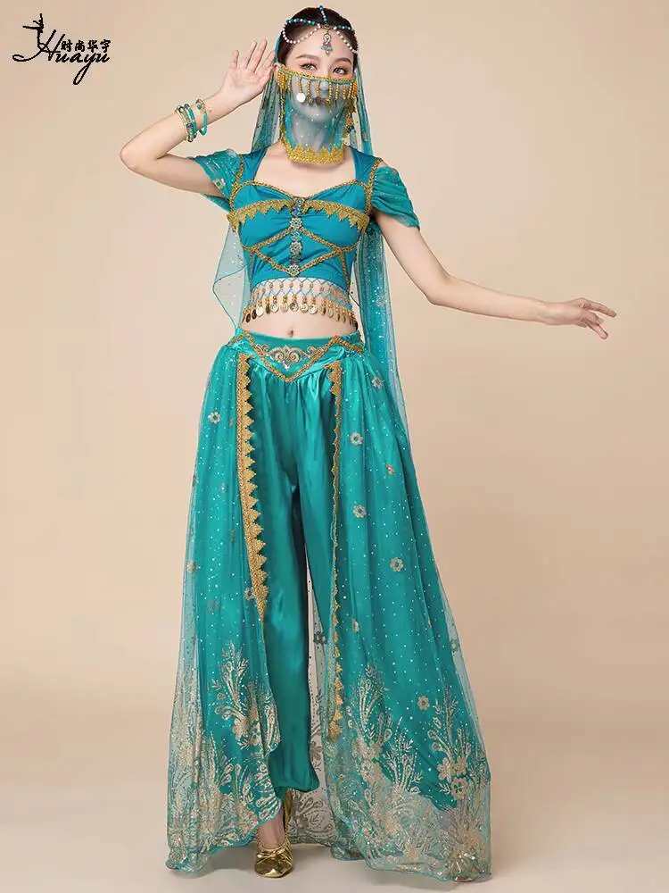 Novo traje de performance de dança indiana roupas de princesa adulto estilo exótico dunhuang deserto halloween palco desempenho traje