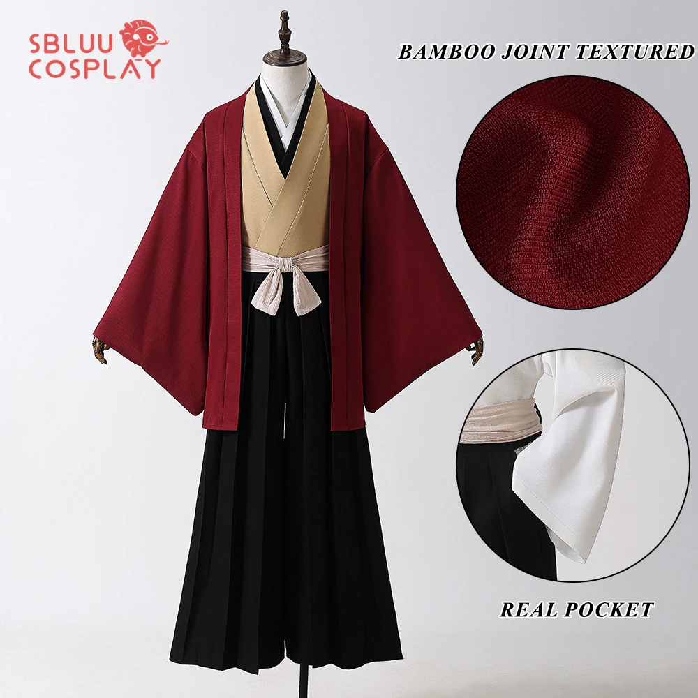 

SBluuCosplay Tsugikuni Yoriichi Косплей Высокое качество SR Haori Брюки Хэллоуин Костюм Рождественский подарок наряд