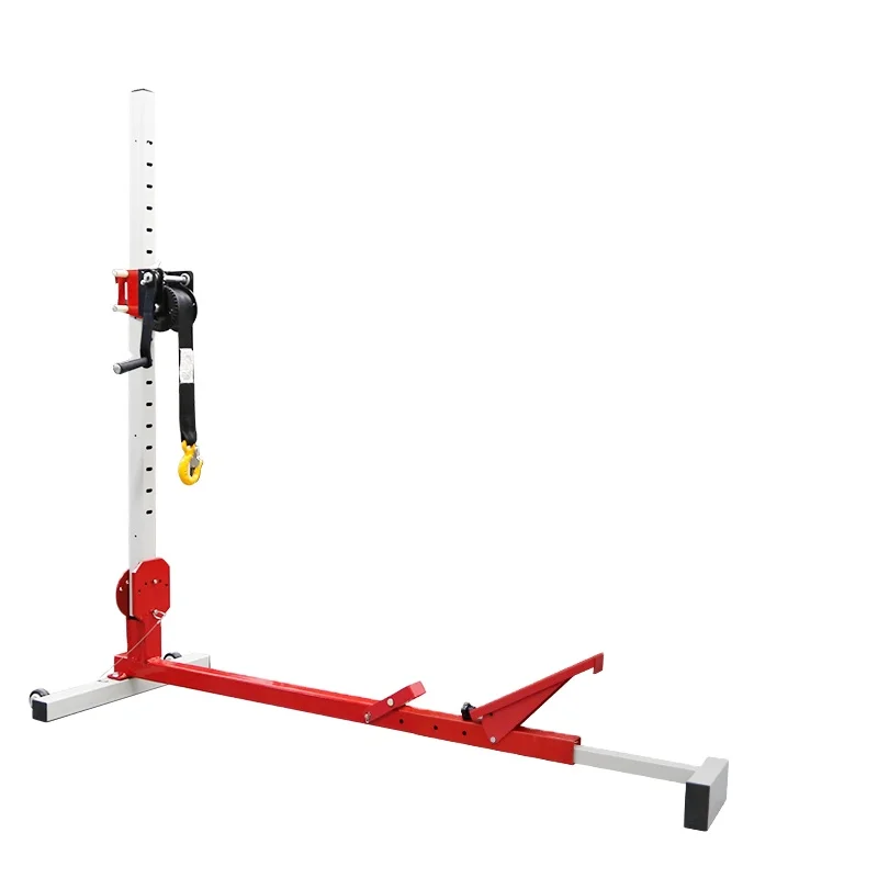 LT200 Metal Pulling Tower with Jack Car Dent Puller Post 100x32cm Worktable for Car Body Repair Workshop