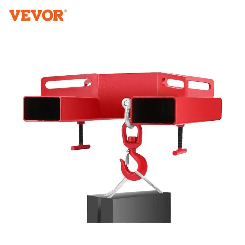 VEVOR Forklift Lifting Hoist Swivel Hook 6600 lbs 3Ton capacity lift Mobile Crane Attachments Heavy Duty Effortless Installation