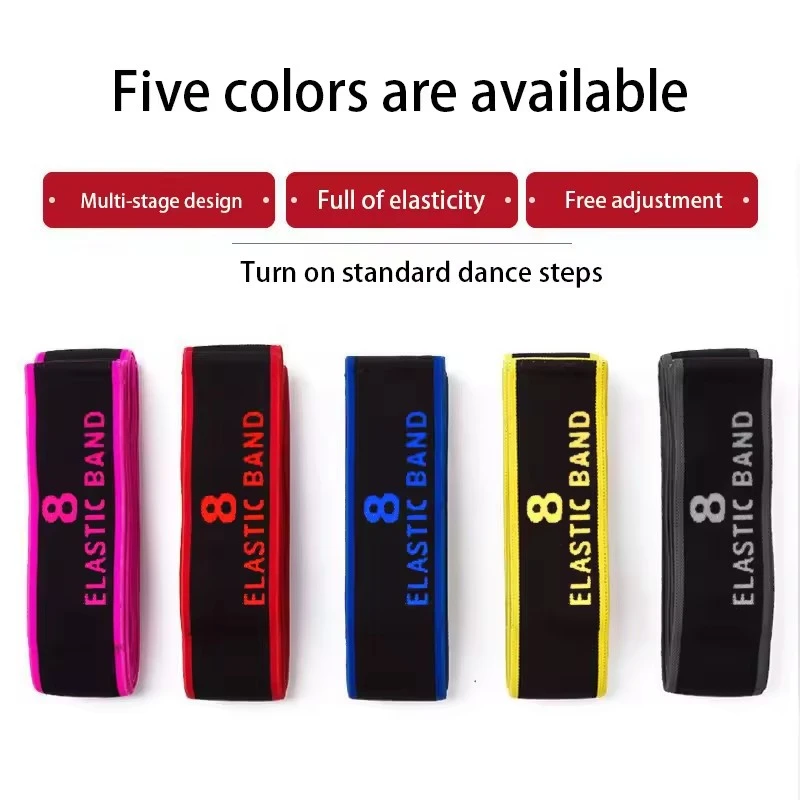 حزام اليوغا لممارسة اللياقة البدنية مع مقياس للفتيات، حزام مقاومة للرقص اللاتيني المرن