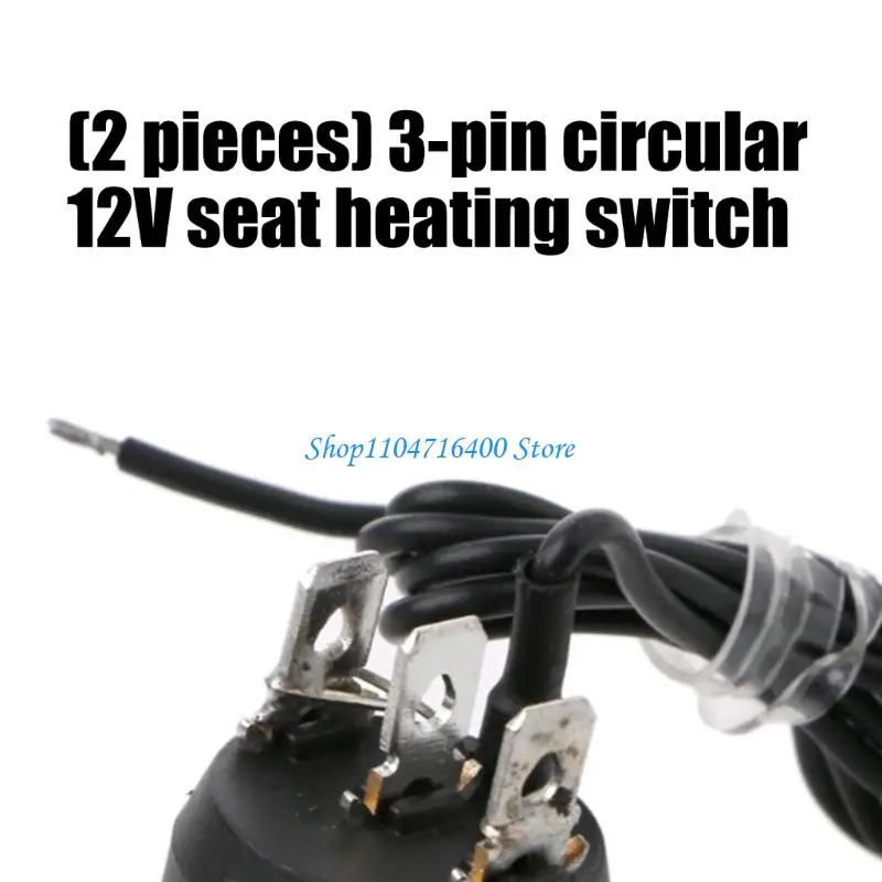 y1gd 12 V 3-Pin Heater Switches for Vehicle Heating Control, 2-Pack for Vehicle