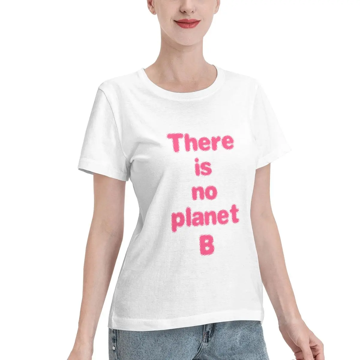 Summer Staple PLANET B 34 Women's T-shirt Breathable Wear Plain Cotton Top