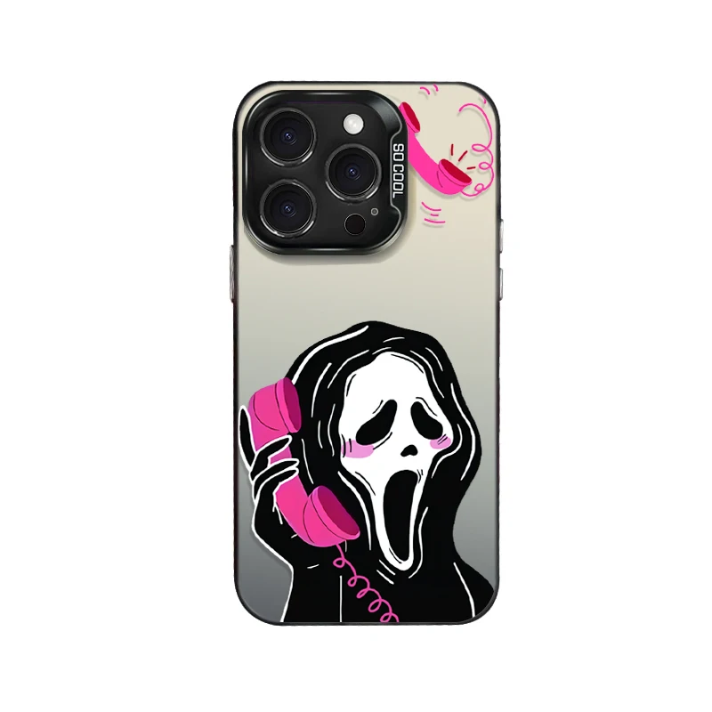 Чехол для телефона Scary Death Scream Ghost для iPhone 17, 16, 15, 14, 13, 12, 11 Pro Max Plus 17 Air 16E X XR XS Max, противоударный, полное покрытие