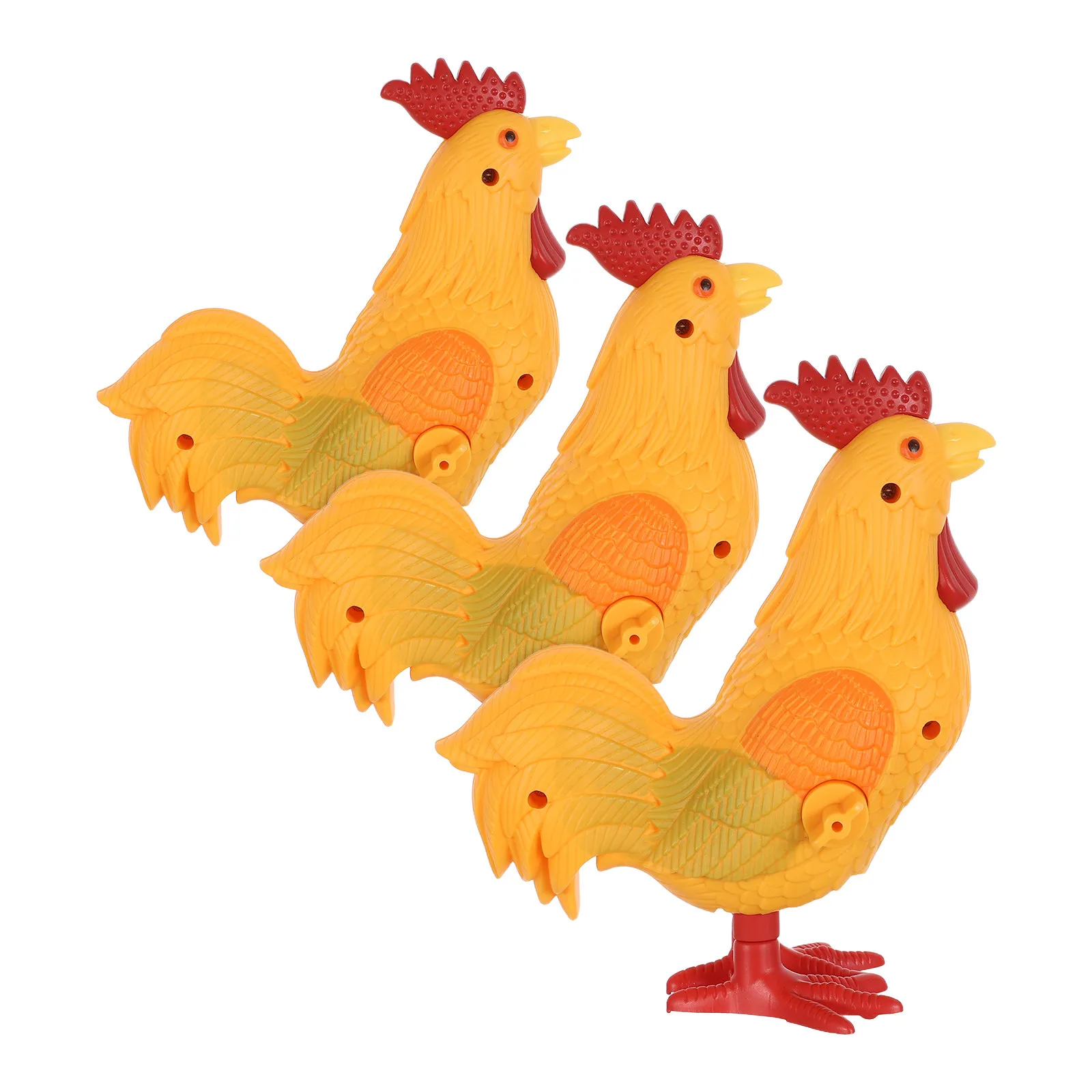 

Набор из 3 заводных кур-попрыгунов для пасхальных корзин, весенних вечеринок, сувениров, необычных фигурок, ходячих животных для охоты за яйцами, призов на карнавал