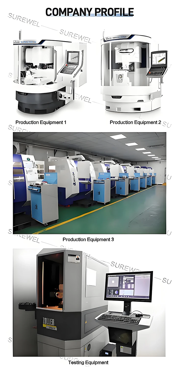 SUREWEL Vollhartmetall CNC Hochvorschub-Fräswerkzeug 6R1,5 8R2 12R2 Eckradius-Schaftfräser Grobbearbeitung Verschleiß – Detail 5