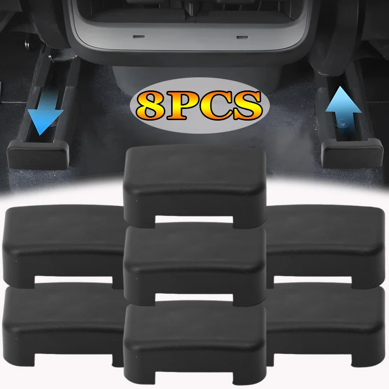 

For Tesla Model 3 Y Interior Accessories Car Seat Rail Cover Protector Seat Slide Corner Protectors Edge Protectors Plug 4/8pcs