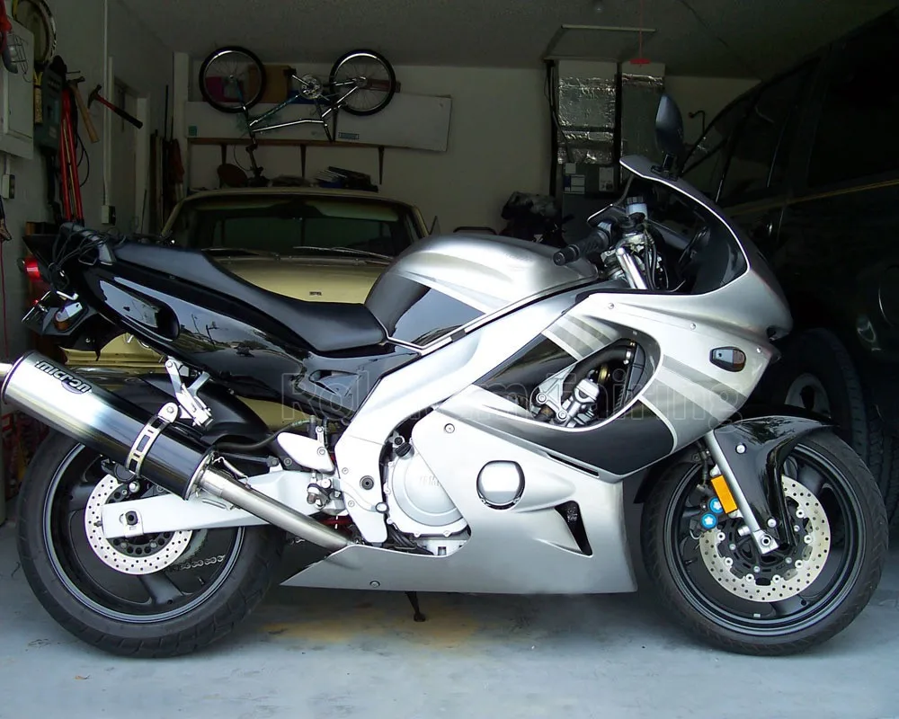 For Yamaha YZF600R Thundercat YZF-600R YZF 600R 1997-2007 Silver Black Motorcycle Fairing Kit (Injection molding)