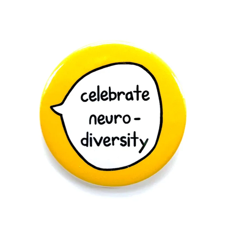 Celebrate Neuro-diversity Autism ADHD Dyspraxia Dyslexia Soft Buckle Pin Decorative Gift Hat Badge Lapel Brooch