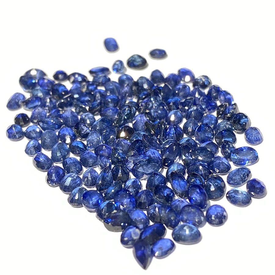 

Wholesale Natural Gems Healing Quartz Oval Waterdrop Blue Sapphire CABS Crystal Gemstone Cabochon Handwork Diy Ring Jewelry