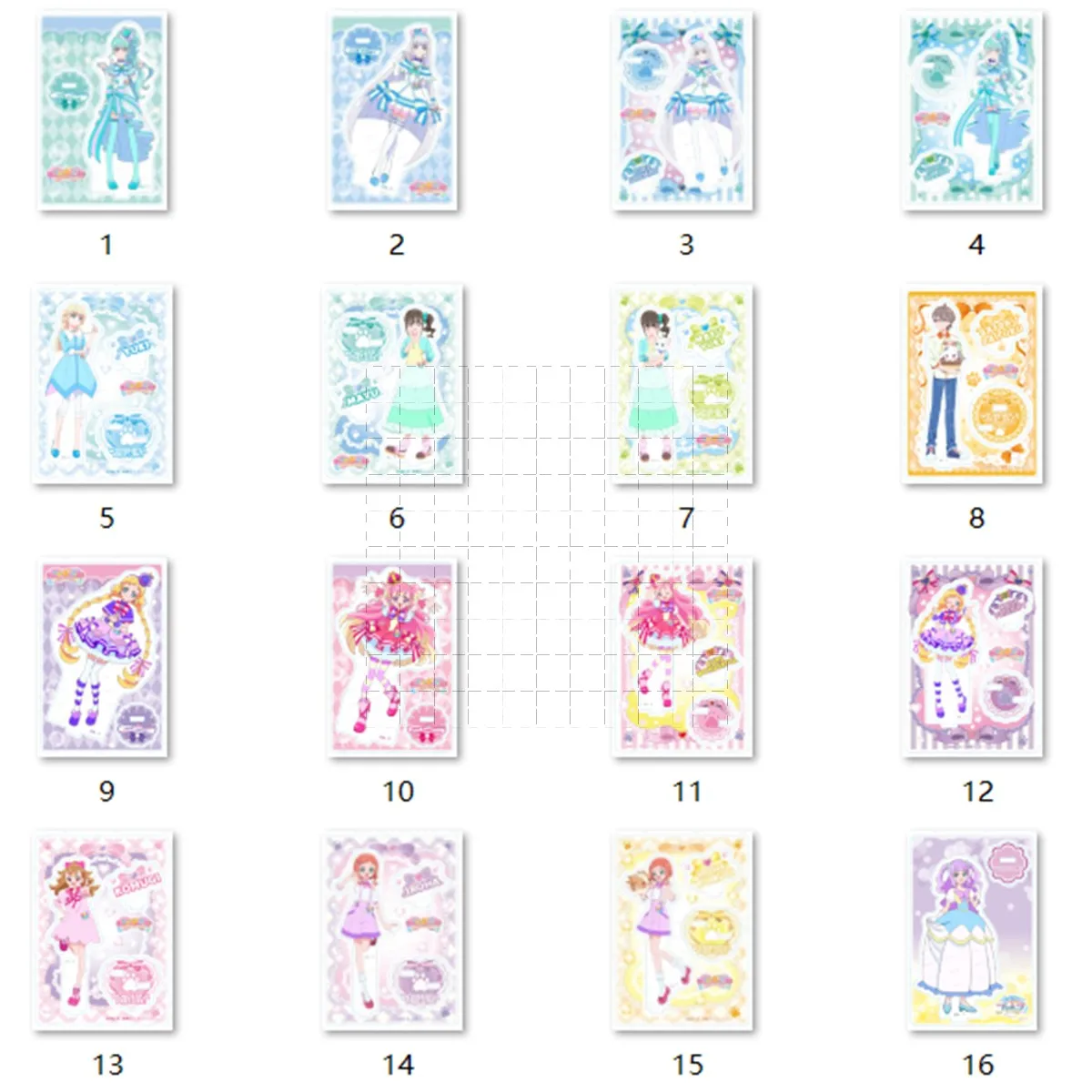 Juego Cure Lillian Nyammy maravilloso amigo acrílico soporte muñeca Anime Iroha Komugi figura modelo placa Cosplay juguete para regalo