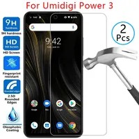 tempered glass screen protector for umidigi power 3 case cover on umi digi power3 6.53 protective phone coque bag umidigipower3