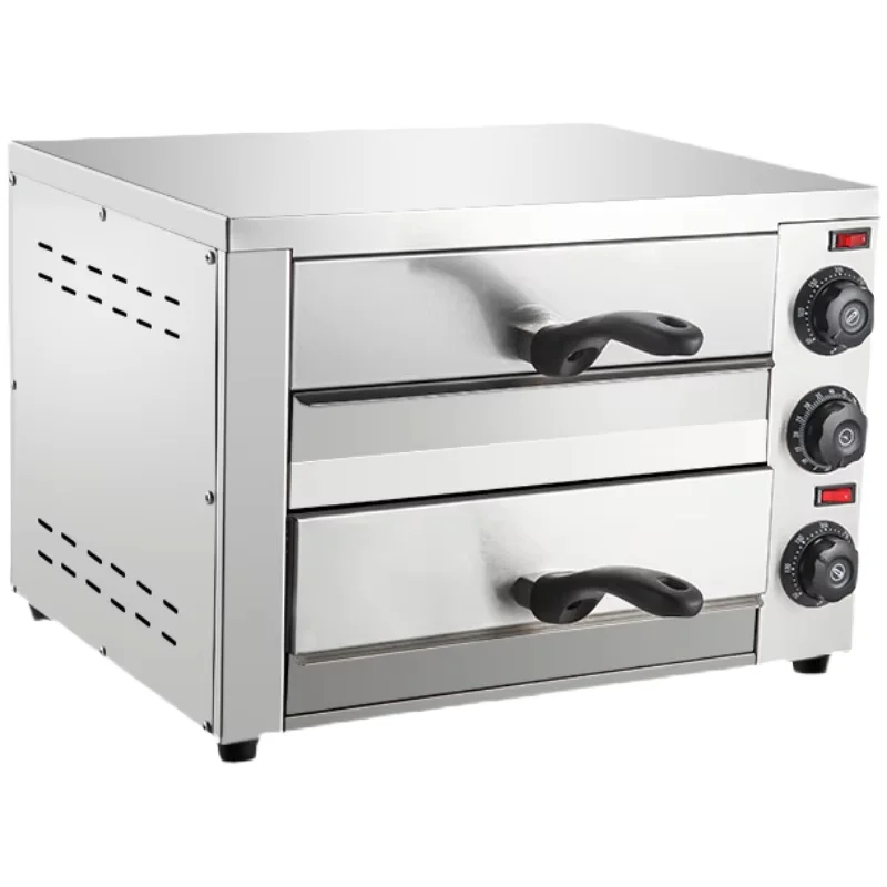 Customize Commercial Single Layer 14 inch Stainless Steel Pizza Oven Toaster 2400W for Home and Restaurant New