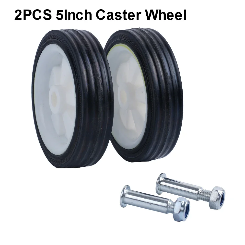 2pcs Air Compressor Accessories Caster Plastic Wheels 5Inch 6Inch Shock Absorption Non-Slip Silent For Pumps Oil-free Machine