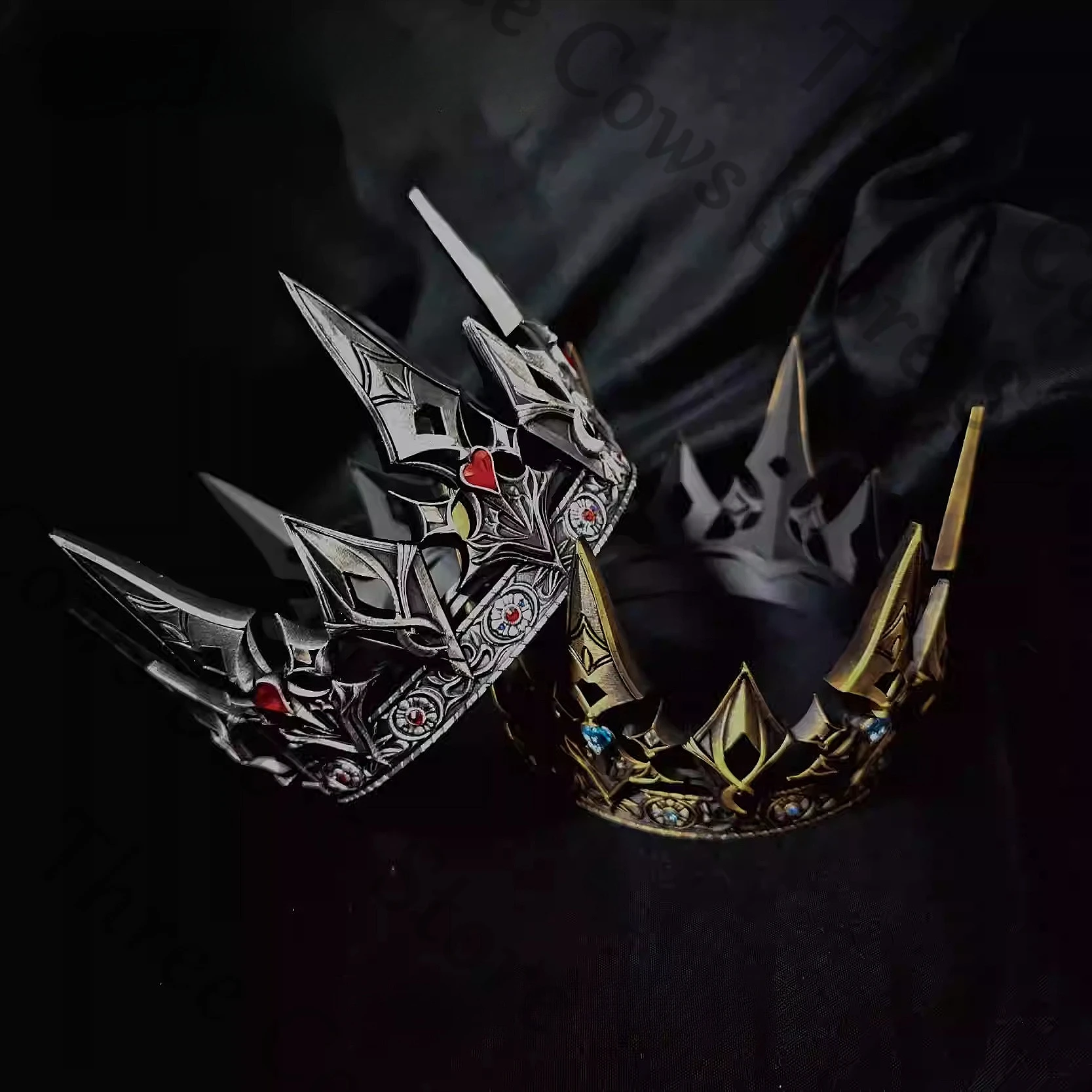 

Anime Love and Deepspace Xavier Cosplay Cartoon Diadema Accessory Royal Crowns Model Imperial Crown Prop Halloween Mascot Gift