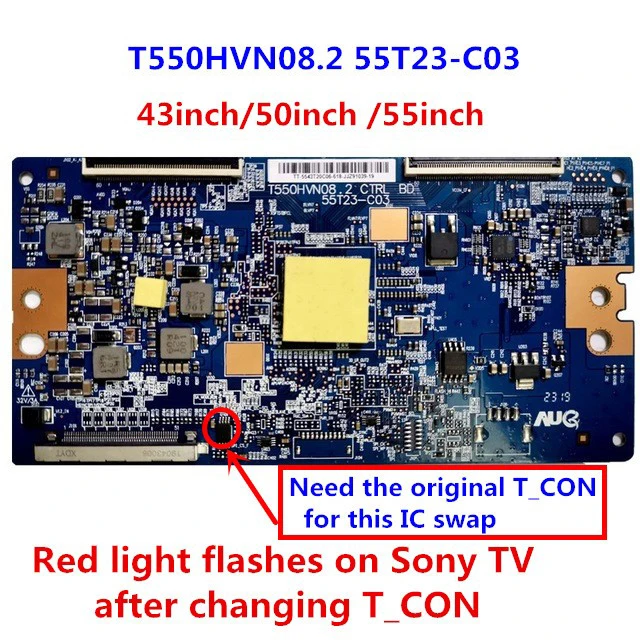Материнская плата для ЖК-телевизора TCON, для sony T550HVN08.2 CTRL BD 55T23-C03 43-55 KDL43W800C 43 "50" 55 ", абсолютно новая, для ремонта инженеров