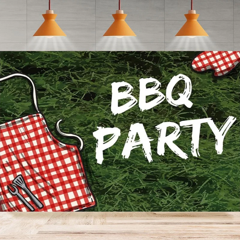 

BBQ Photography Backdrops Party Meadow Wild Party Photo Booth Props Poster Background Home Party Backdrop Wall Banner Decor