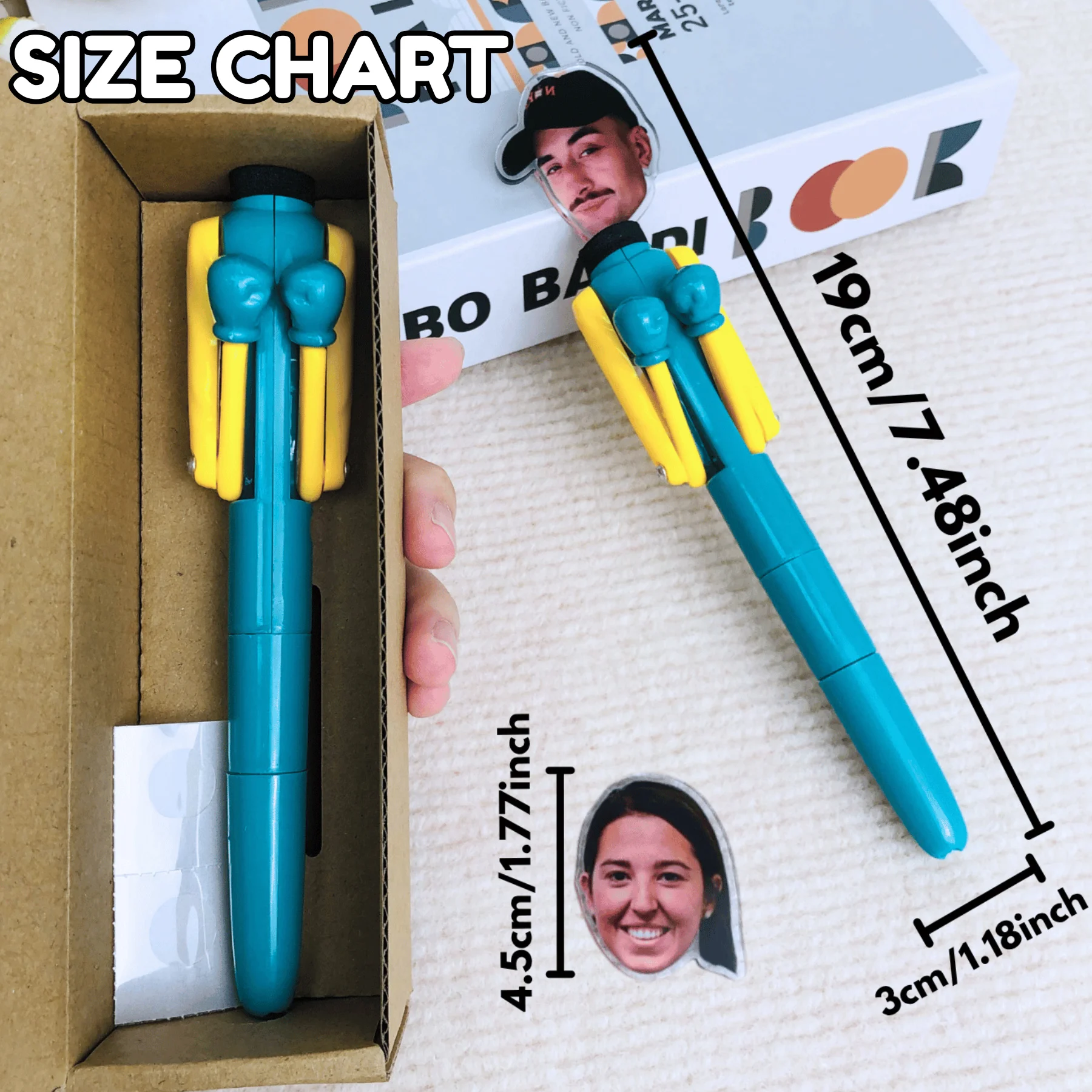 1/3/5pcs Customizable Ballpoint Pen—Personalized Barrel Design Custom Face Themed Options Souvenir Creative Interactive Stress