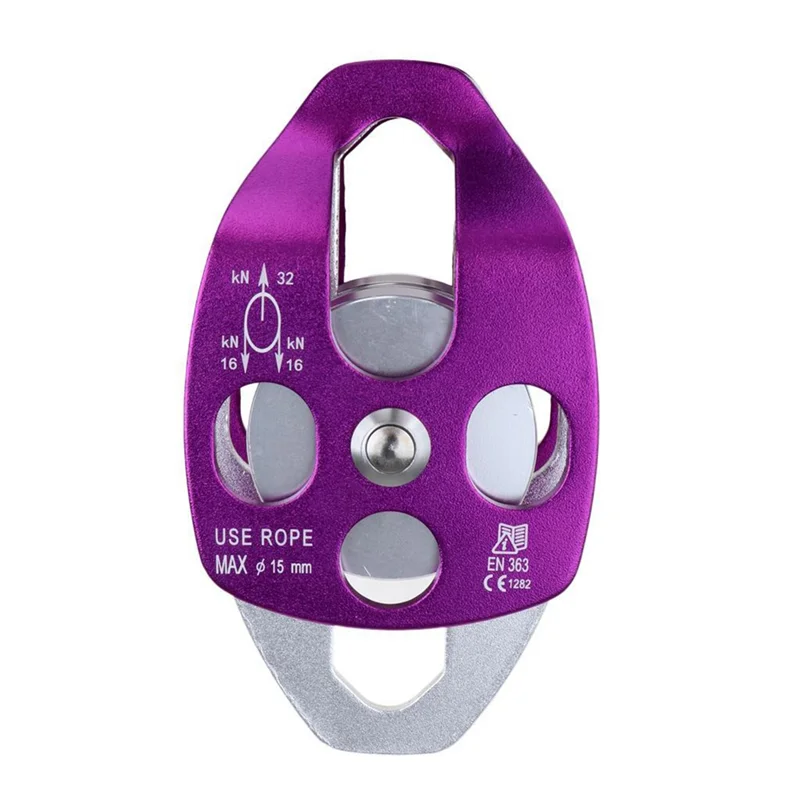 

ABWP-Double Pulley For Hauling System Climbing Rescue Dragging Climbing Double Pulley Lifter Outdoor Climbing Accessories