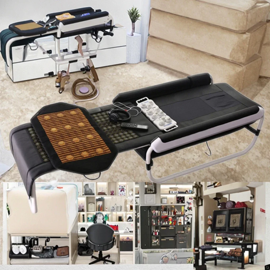 

Korea Salon Furniture Premium V4 Master Tourmaline Jade Roller Massager Therapy Therapeutic Table Thermal Infrared Massage Bed