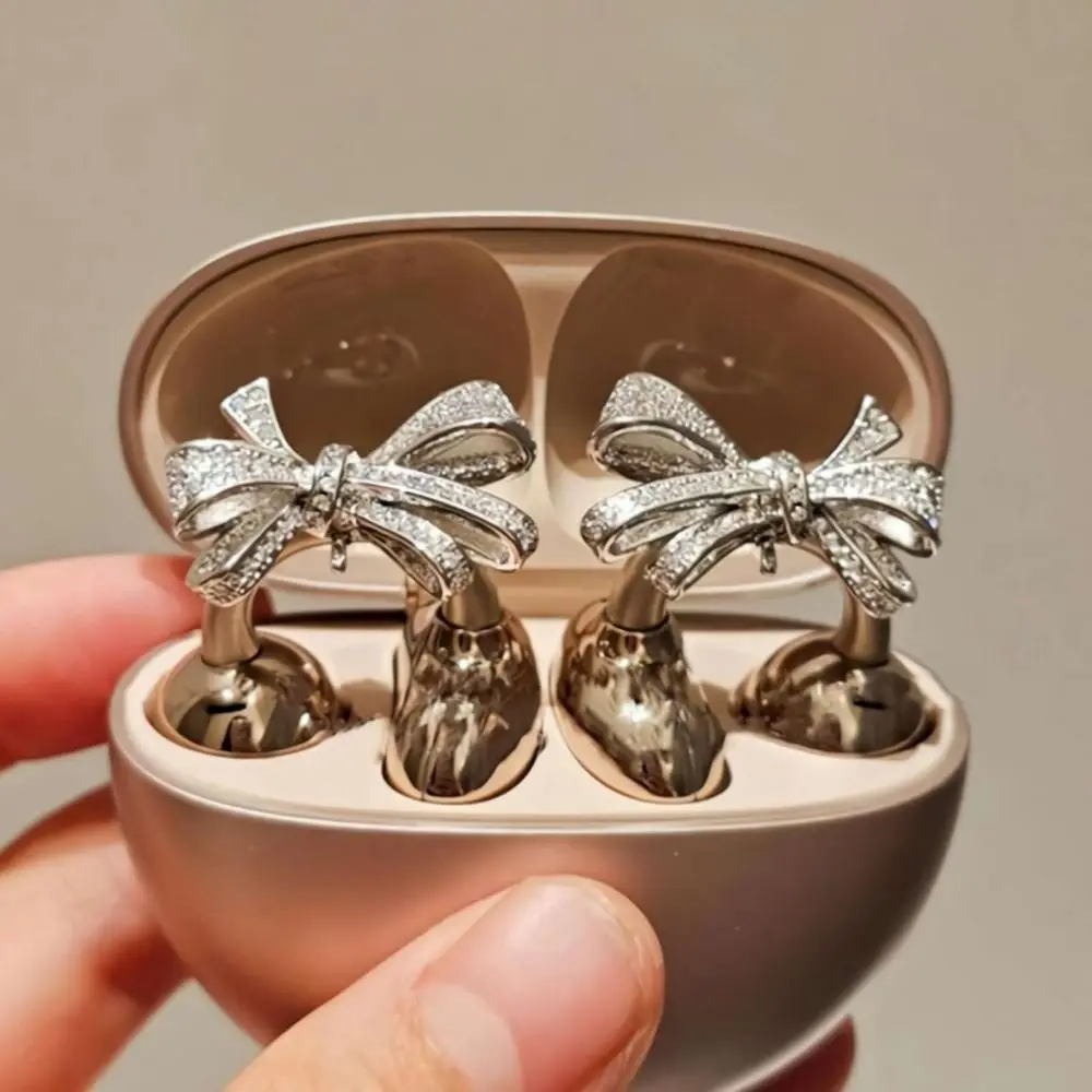 New DIY Headphone Diameter Buckle Zircon Decorative Headphone Decoration Clip Easy to Install Removeable Earbud Accessories