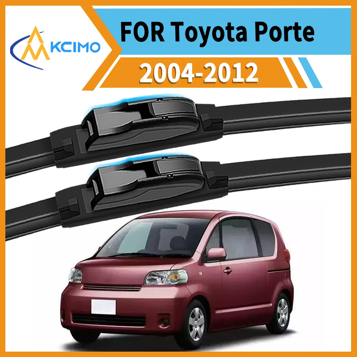 

Premium All-Season Duo 2 Front Wiper Blades Compatible with for Toyota Porte 2004-2012 Crystal Clear Vision & Enhanced Safety