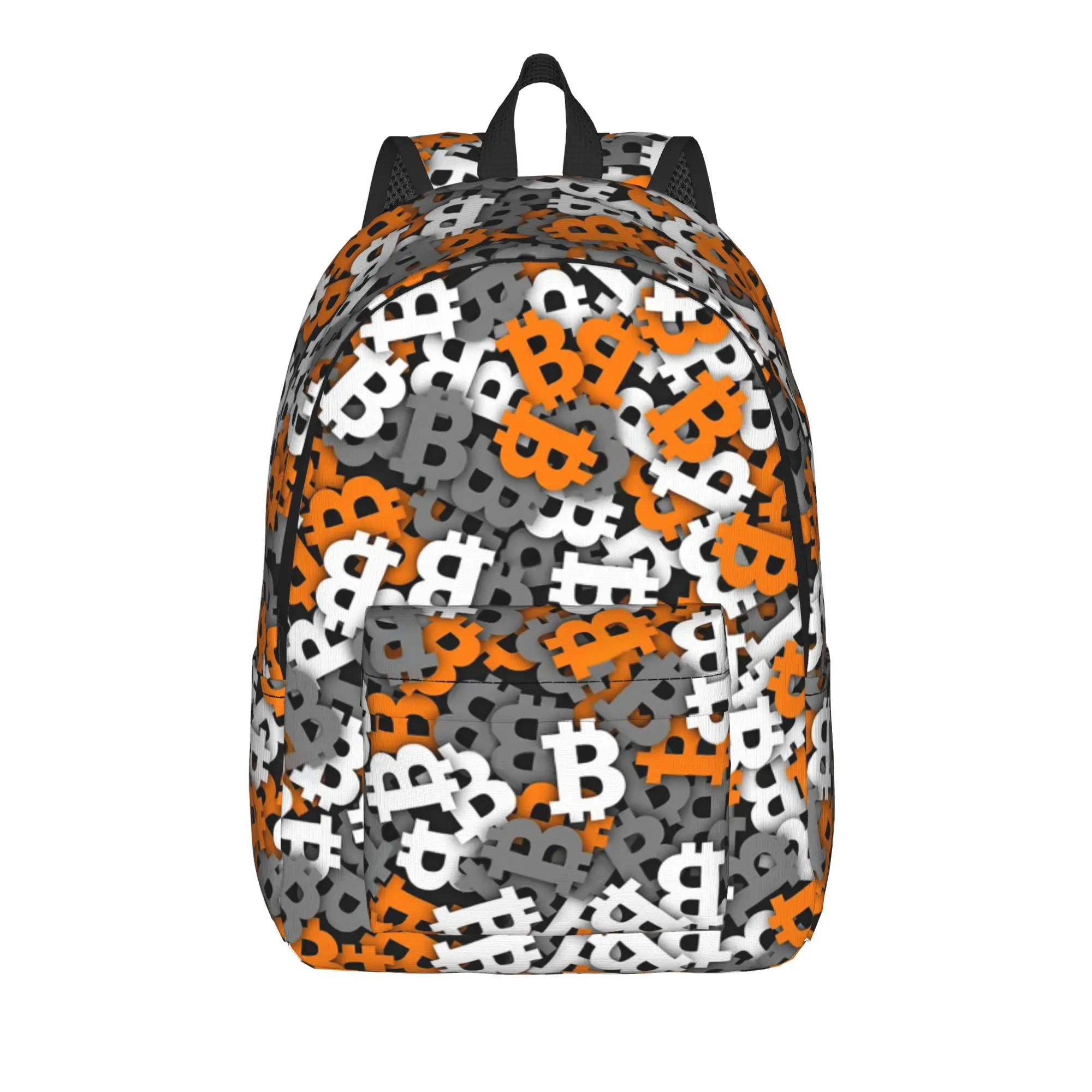 Bitcoin Urban Camouflage Backpack with Pocket Student Business Crypto Btc Blockchain Daypack Laptop Computer Shoulder Bag