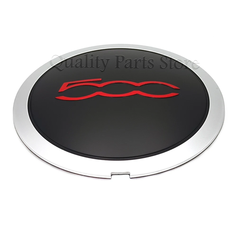 Set of 4 New Dust Cover For Fiat 500 Hubcap Wheels Centre 133Mm Hub Caps Silver/Black/Red/Matte 68078421AC 51884863 68078419AC