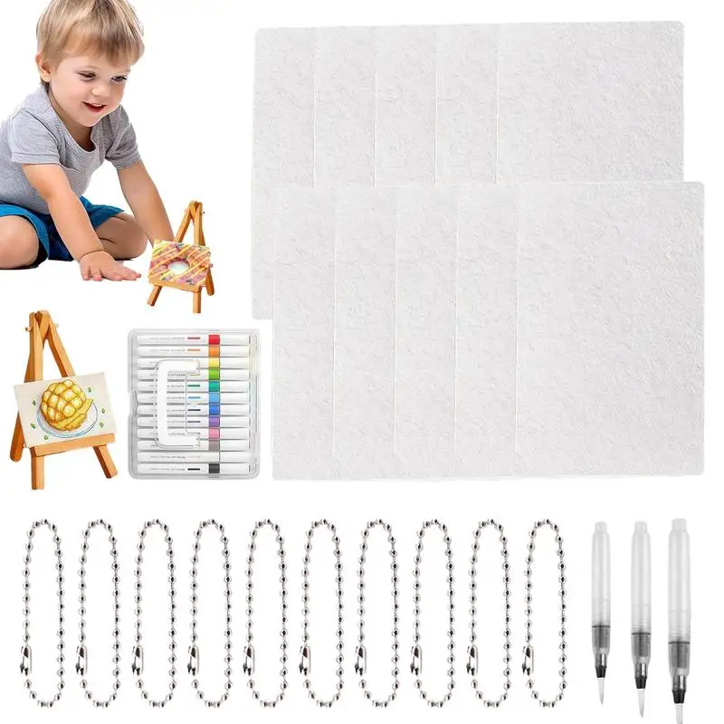 Puffy Paint 3D Drawing Canvas Sponge with 12 Marker Pens Bubble Art Supplies with 12 Markers Drawing Paper for Holiday Boys