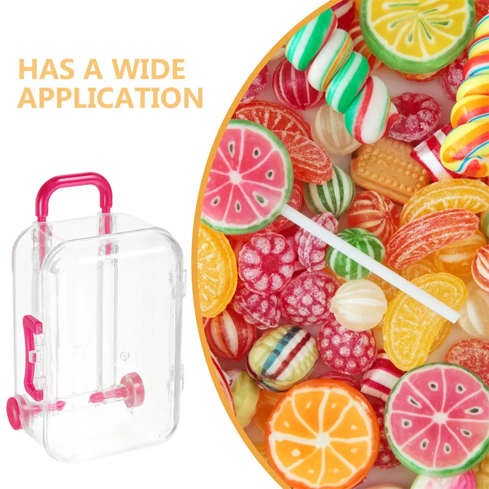 

24Pcs Mini Suitcase Candy Boxes Small Sturdy Party Favor Boxes for Wedding Baby Shower Valentine's Day Gift Packing Party