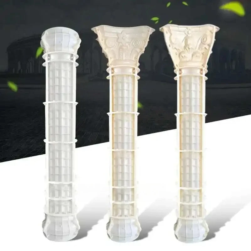 

European Villa Gate Roman Column Mold Balcony Pillar Cement Mold ABS Plastic Building Template Garden Decoration Outdoor Model