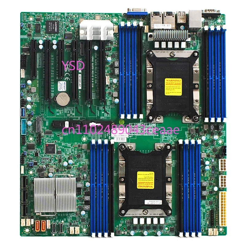 Used X11DPI-NT X11DPI-N dual server 3647 main board NT 10 Gigabit network port C621 chip 95 New, second-hand