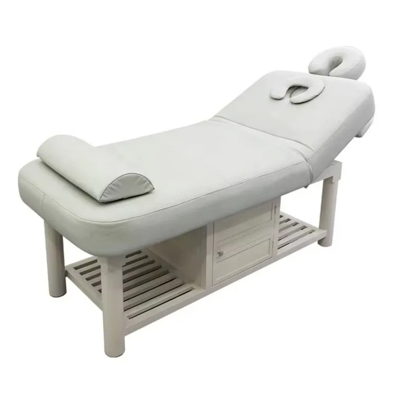 

Wholesale Electric Adjustable Head Cosmetic Facial Bed High-Density Sponge Massage Table with Heating Function for Spa Body
