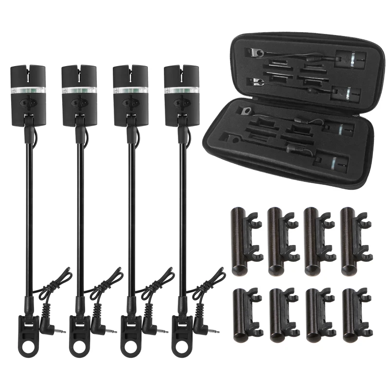 

Kunuo luminous hard rod rocker waterproof adjustable flash tensioner fishing sea rod alarm electronic components