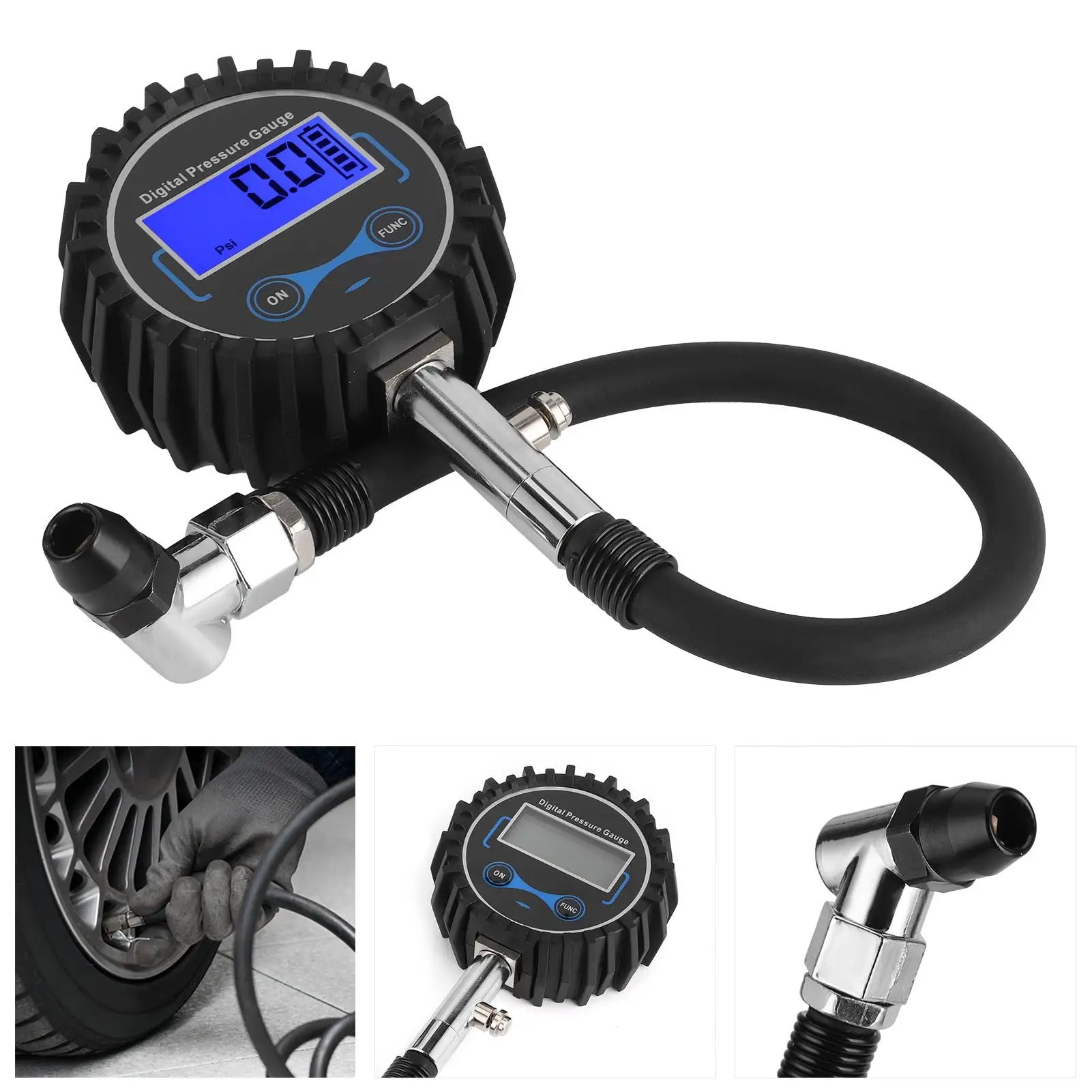 Tire Pressure Meter LCD Display 200PSI Tire Pressure Gauge for motorcycles for cars for passenger Trucks