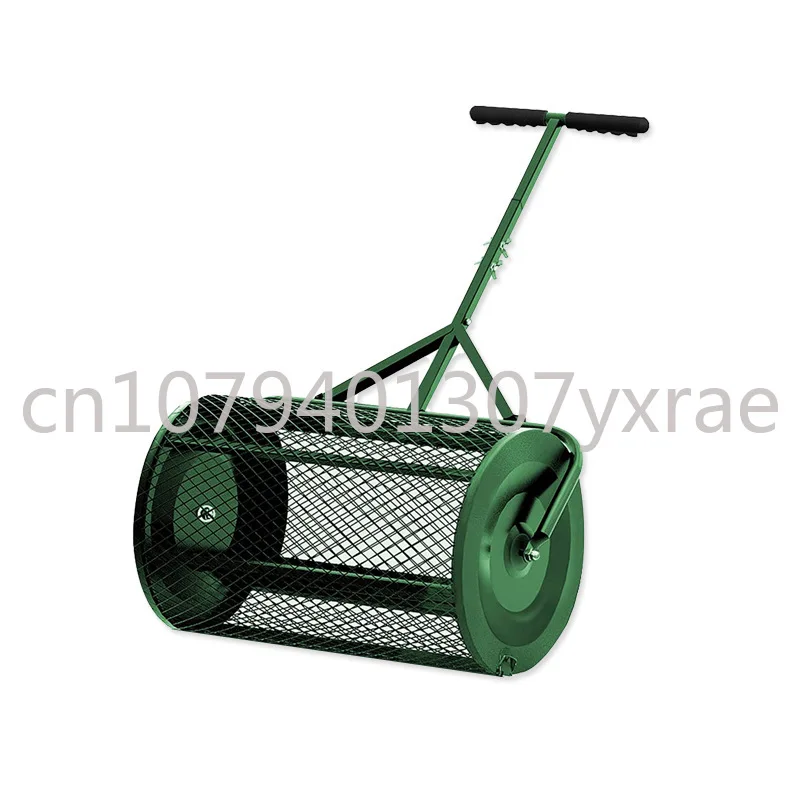 

Manufacturer's Patent T-Handle Split Mesh Roller Spreader One-Piece Iron Plate Cutting Net 24-Inch Fertilizer Spreader